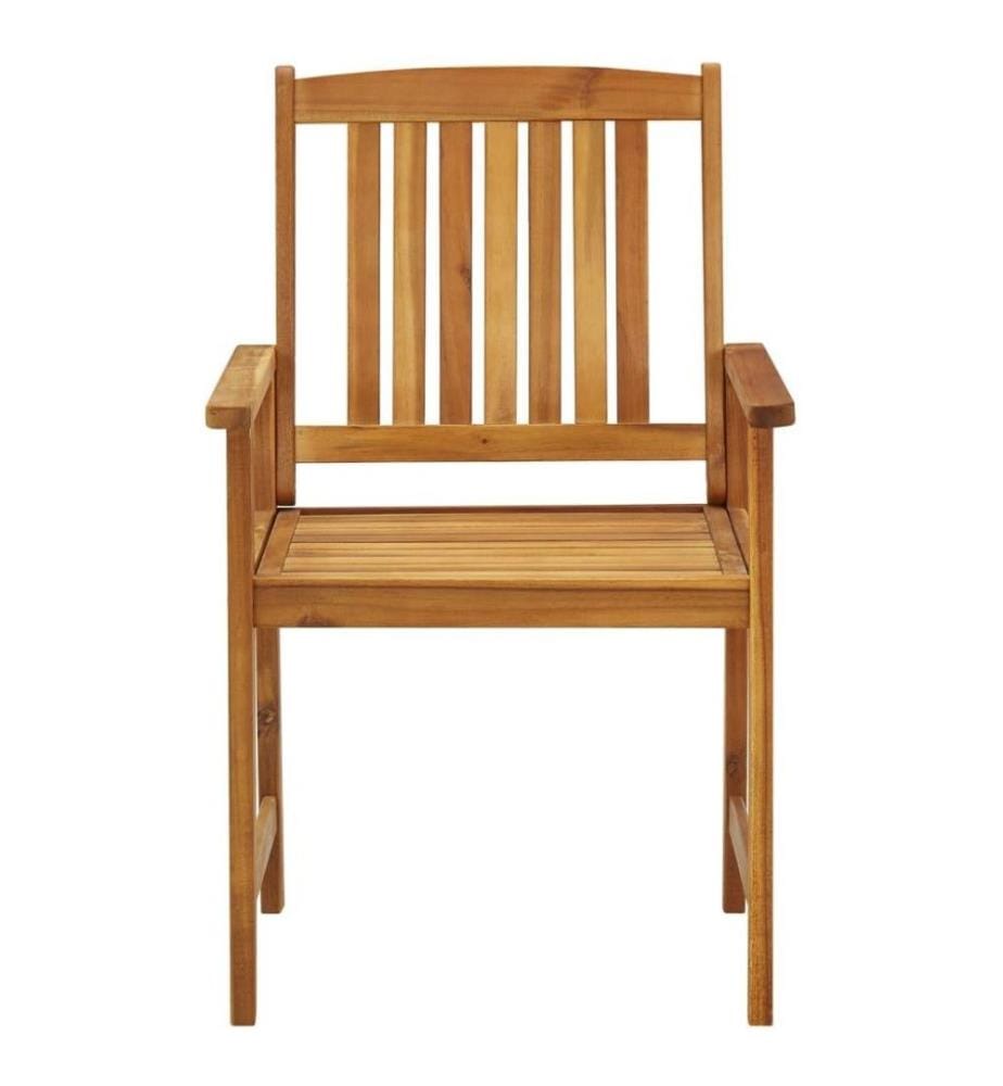 Chaises de jardin 8 pcs Bois d'acacia solide