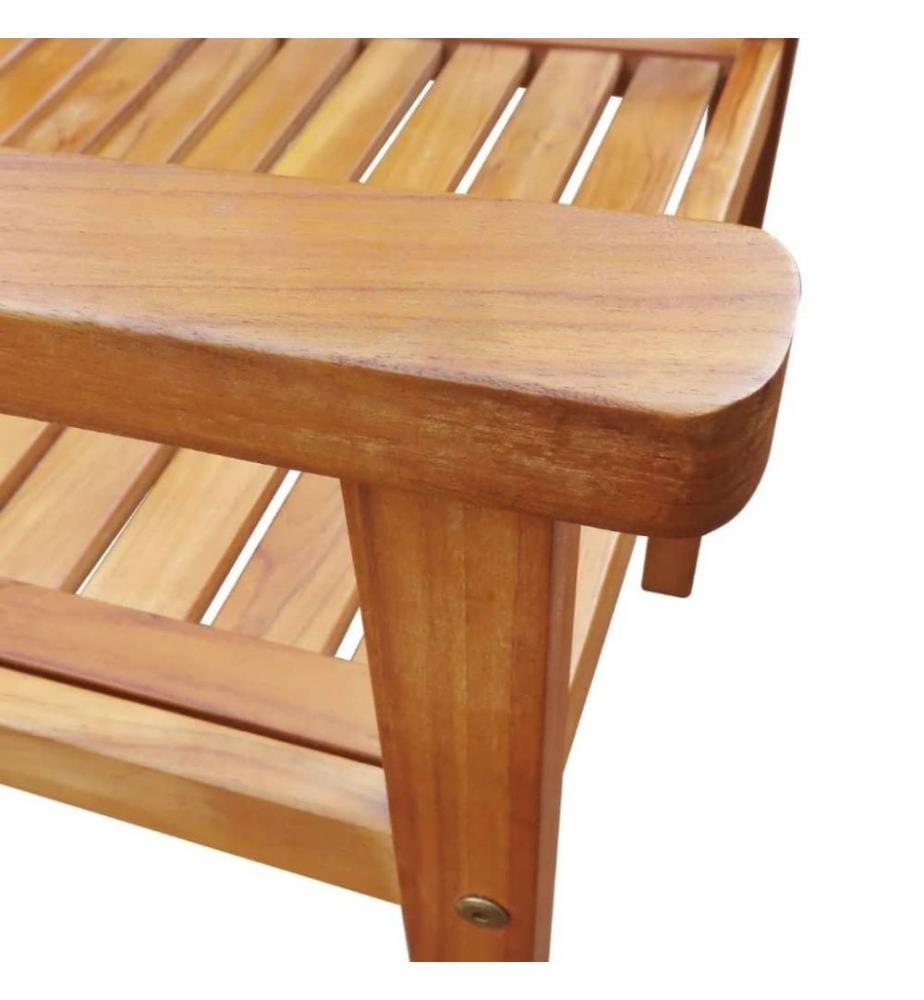 Chaises de jardin 2 pcs Bois d'acacia massif Marron