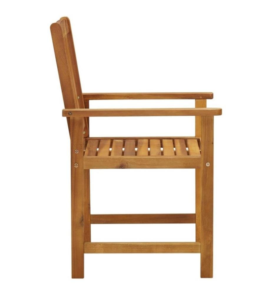 Chaises de jardin avec coussins 4 pcs Bois d'acacia massif