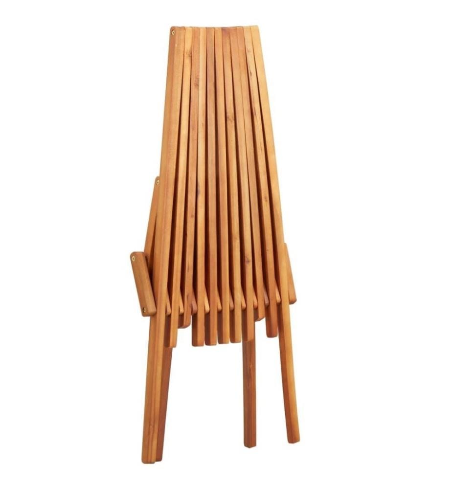 Chaise pliable d'extérieur Bois d'acacia solide