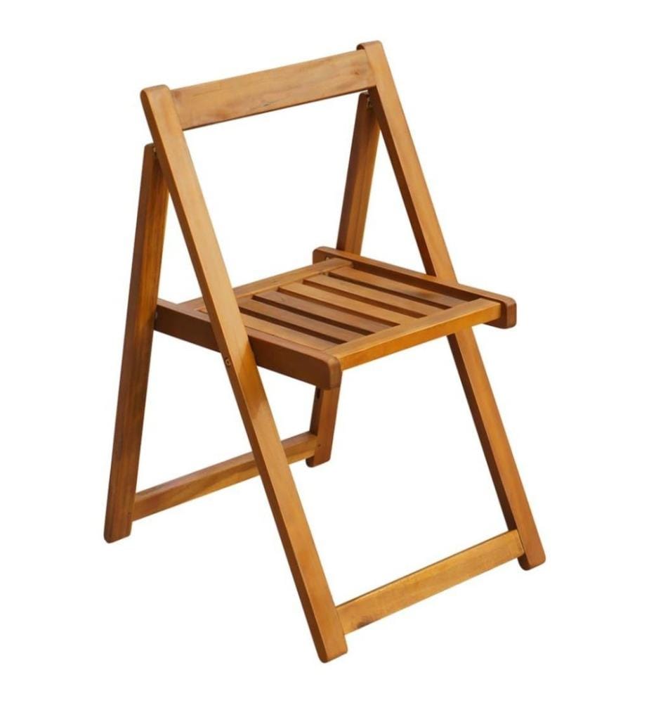 Chaises pliables de jardin 2 pcs Bois d'acacia solide
