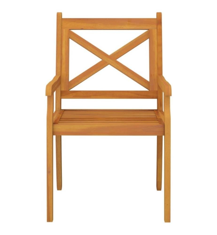 Garten-Essstühle 3 Stk. Massivholz Akazie
