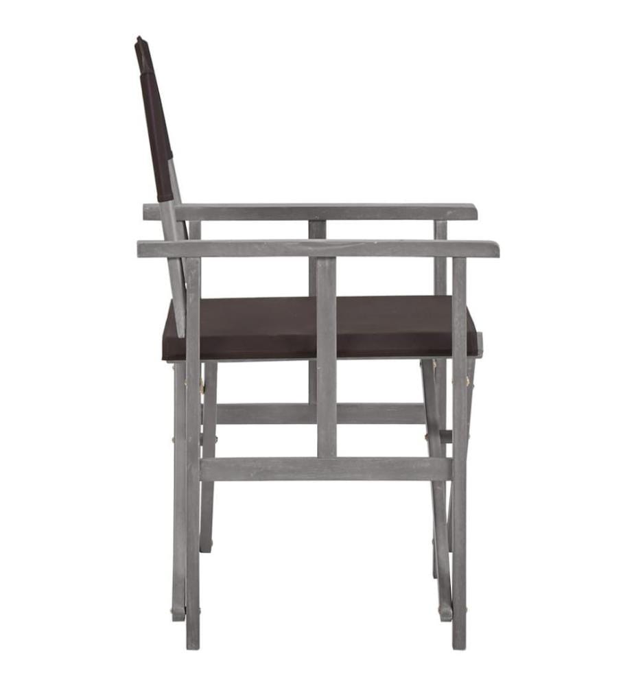 Chaises de metteur en scène 2 pcs Bois massif d'acacia