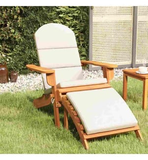 Adirondack-Gartenstuhl mit Fussstütze Massivholz Akazie