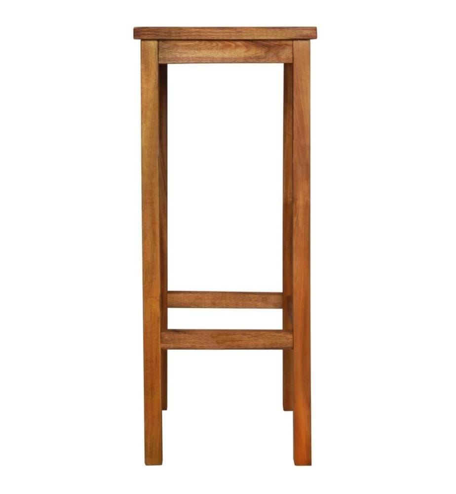 Tabourets de bar lot de 2 bois d'acacia massif