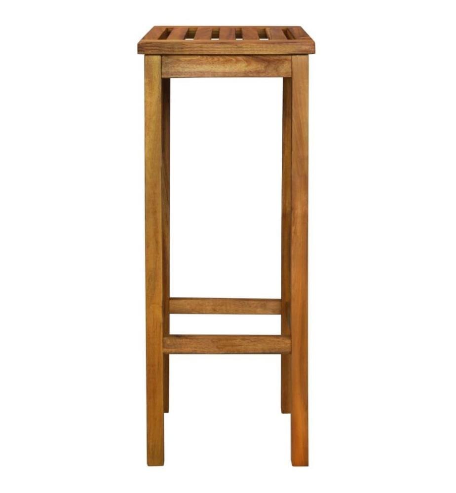 Tabourets de bar lot de 2 bois d'acacia massif