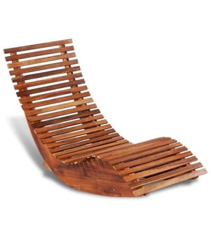 Schaukelstuhl Sonnenliege Akazienholz