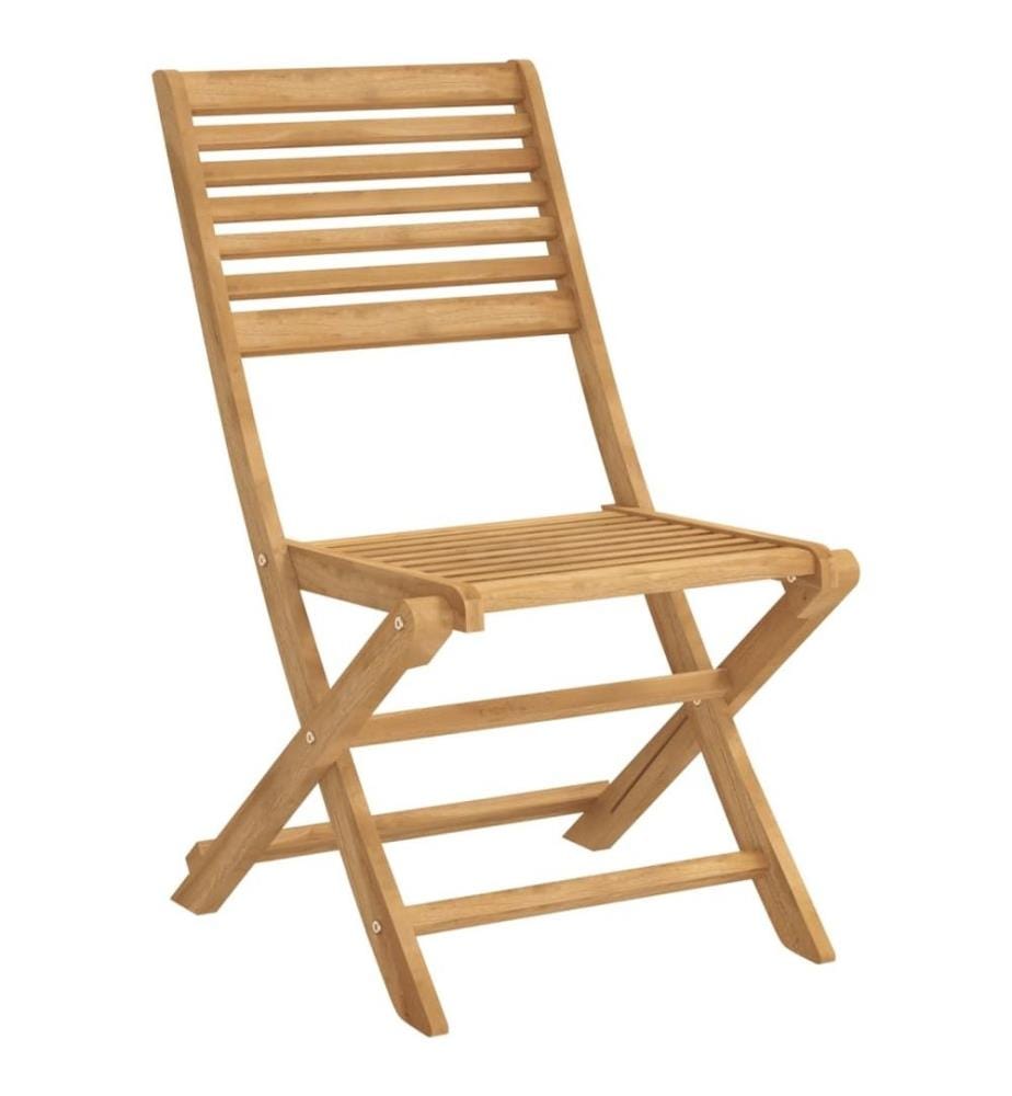 Chaises pliables de jardin 4 pcs bois massif d'acacia