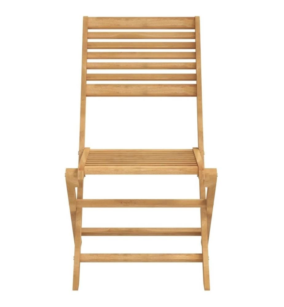 Chaises pliables de jardin 4 pcs bois massif d'acacia