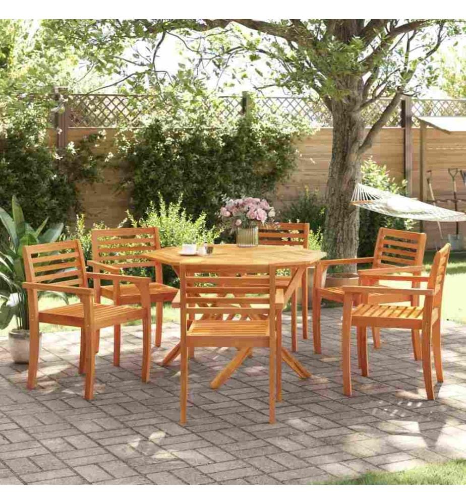 Gartenstühle 6 Stk. 59x55x85 cm Massivholz Akazie