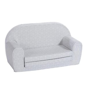 Knorrtoys Kindersofa Grau mit Geo Würfel