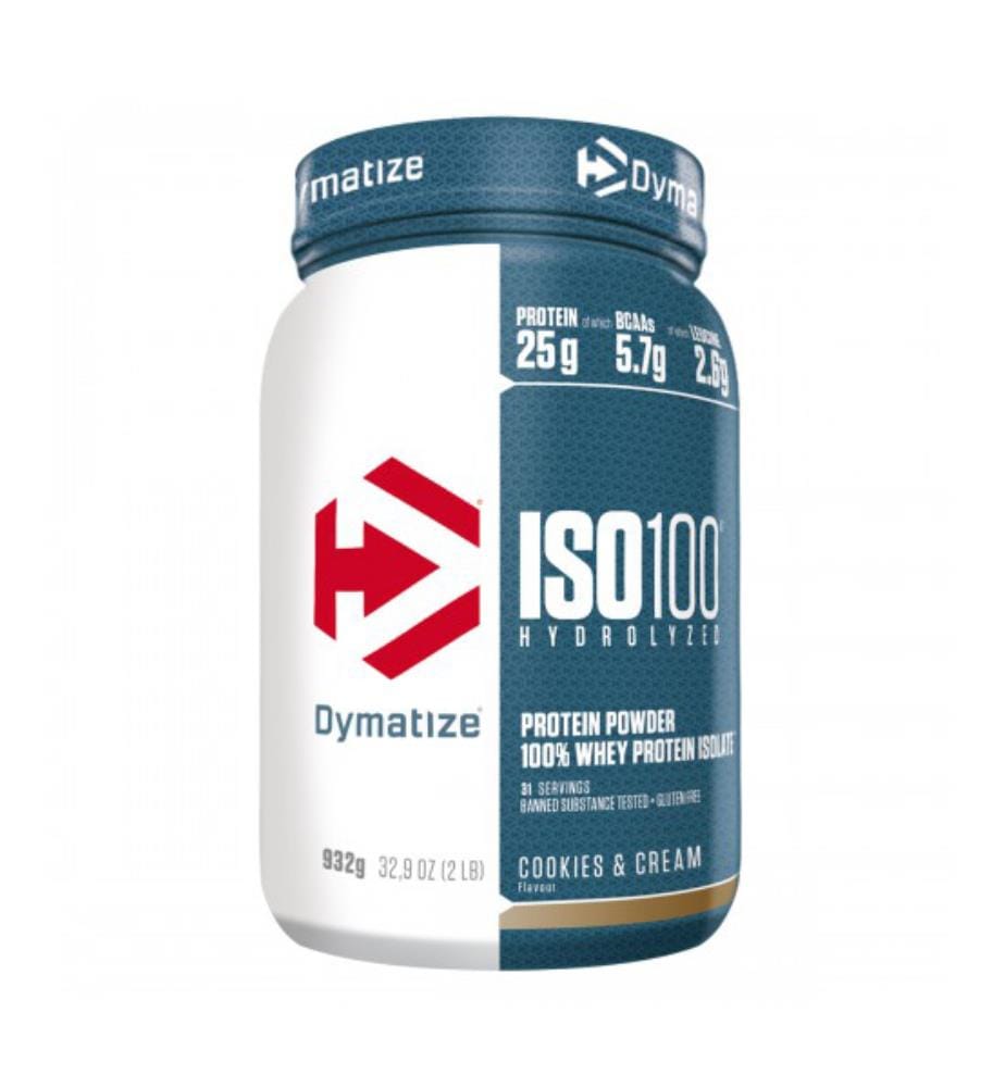 DYMATIZE NUTRITION - Iso100 Isolat de protéines Cookies & Cream - 932 g