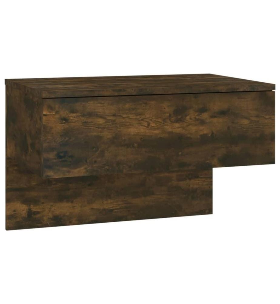 Wand-Nachttisch Räuchereiche Holzwerkstoff