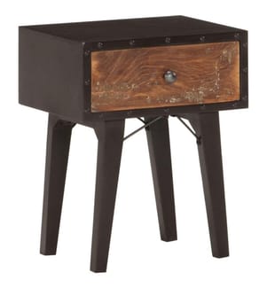 Nachttisch 40x30x50 cm Altholz Massiv