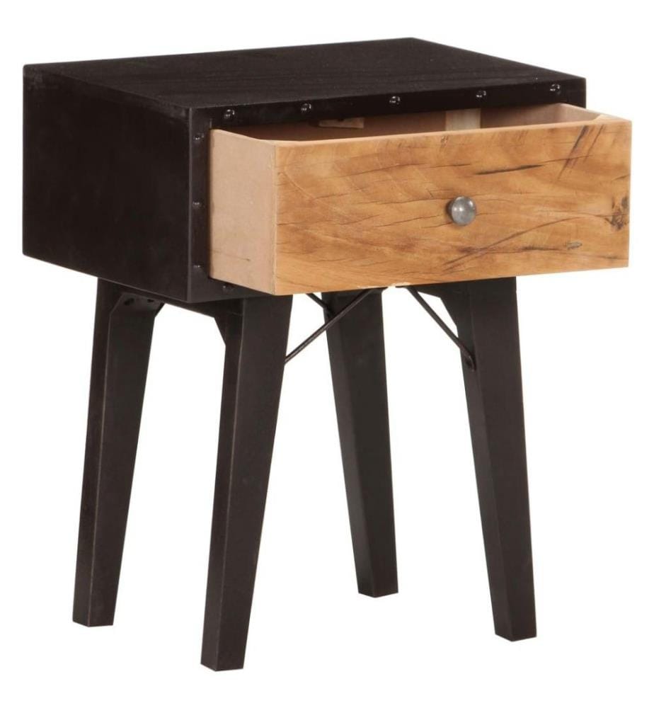 Nachttisch 40x30x50 cm Altholz Massiv