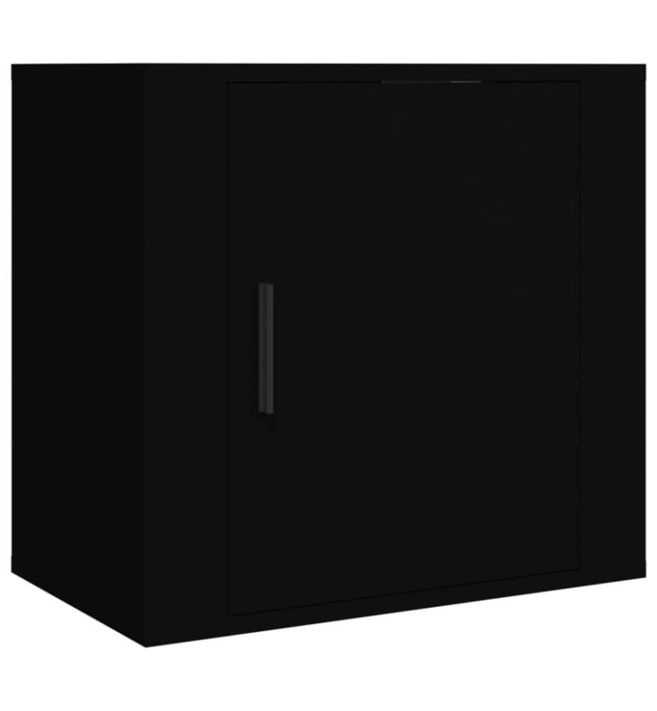 Wand-Nachttische 2 Stk. Schwarz 50x30x47 cm