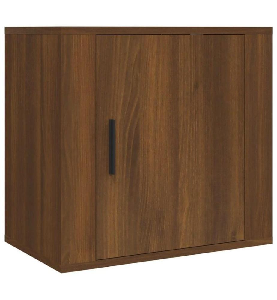 Wand-Nachttische 2 Stk. Braun Eichen-Optik 50x30x47 cm