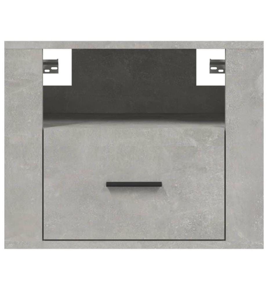 Wand-Nachttisch Betongrau 50x36x40 cm