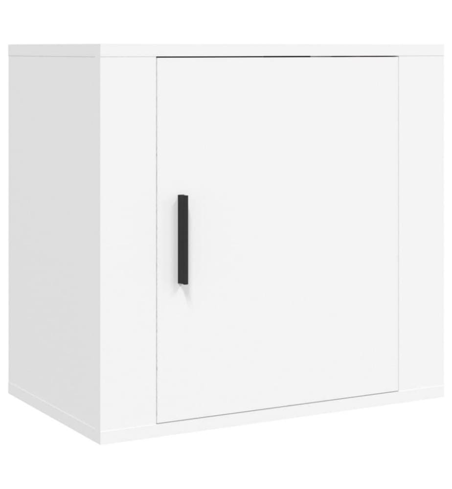 Wand-Nachttische 2 Stk. Weiss 50x30x47 cm