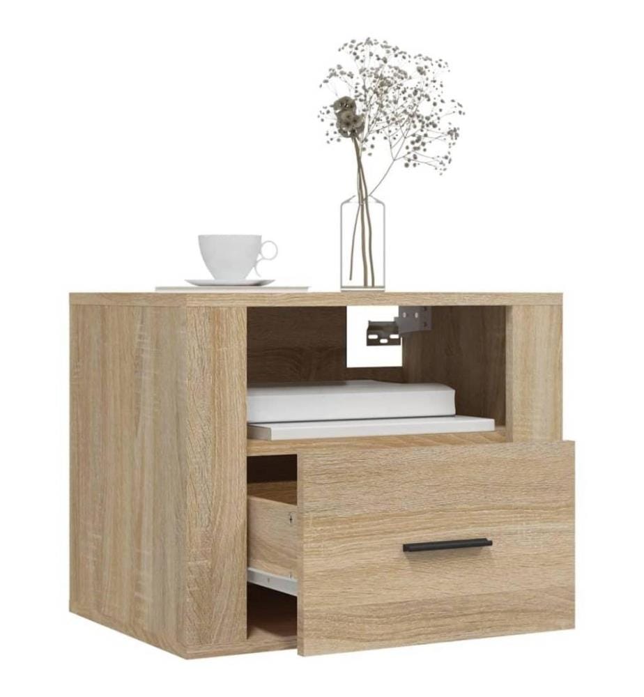 Wand-Nachttisch Sonoma-Eiche 50x36x40 cm