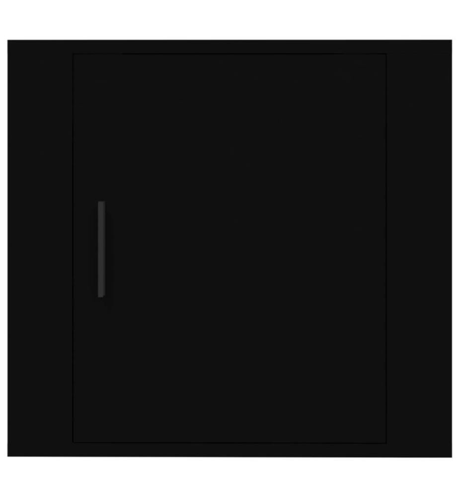 Wand-Nachttisch Schwarz 50x30x47 cm