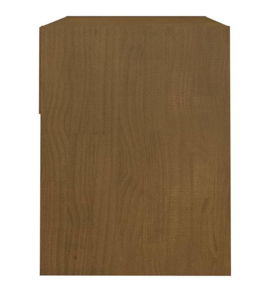 Nachttisch Honigbraun 40x31x40 cm Massivholz Kiefer