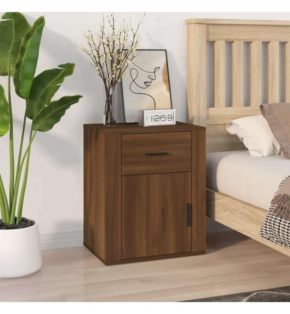 Nachttisch Braun Eichen-Optik 50x36x60 cm Holzwerkstoff