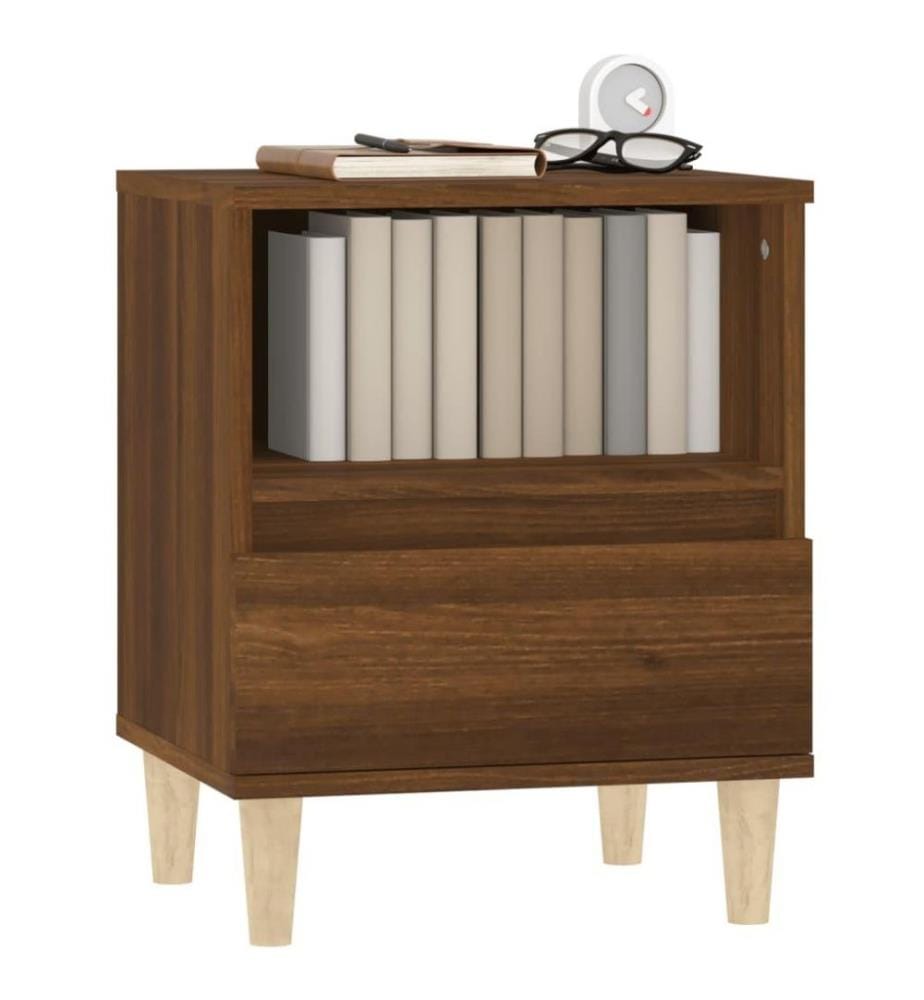Nachttische 2 Stk. Braun Eichen-Optik 40x35x50 cm