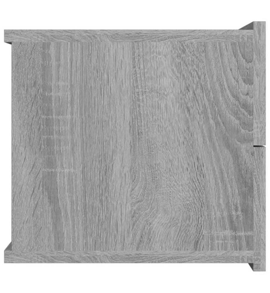 Nachttisch Grau Sonoma 40x30x30 cm Holzwerkstoff