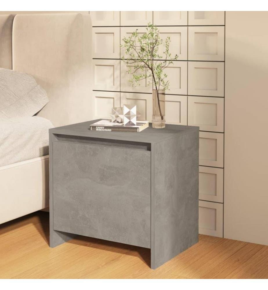Nachttisch Betongrau 45x34x44,5 cm Holzwerkstoff