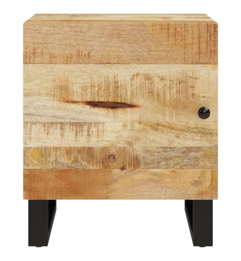 Nachttische 2 Stk. 40x33x46 cm Massivholz Mango