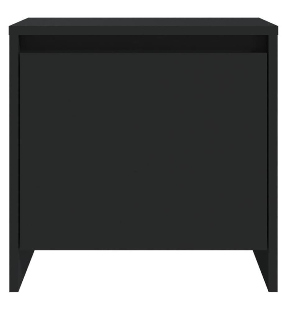 Nachttisch Schwarz 45x34x44,5 cm Holzwerkstoff