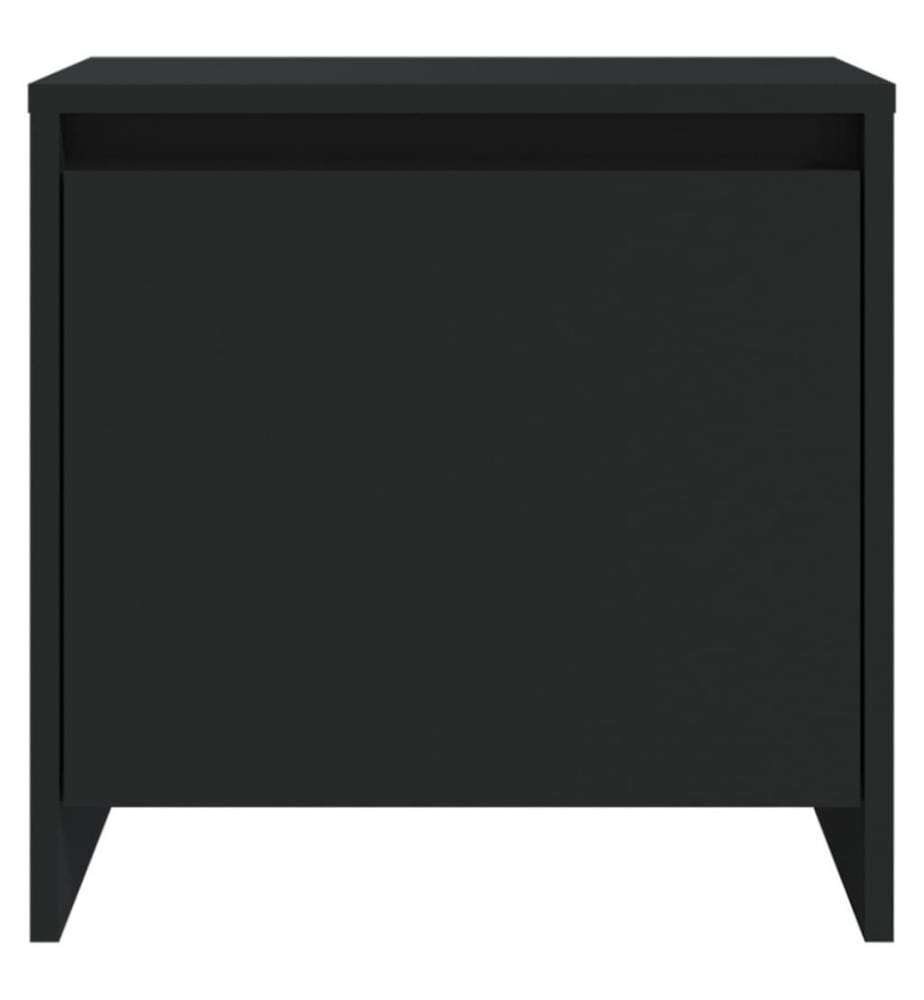 Nachttisch Schwarz 45x34x44,5 cm Holzwerkstoff