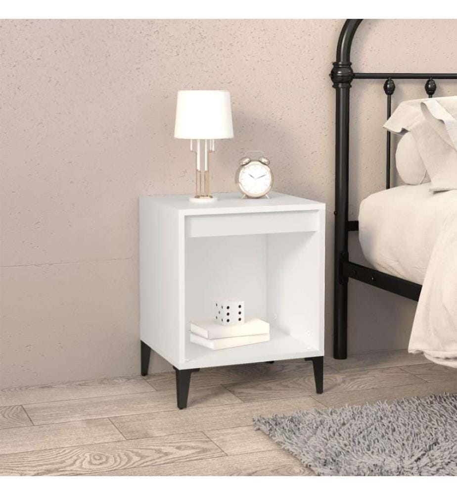 Nachttisch Weiss 40x35x50 cm