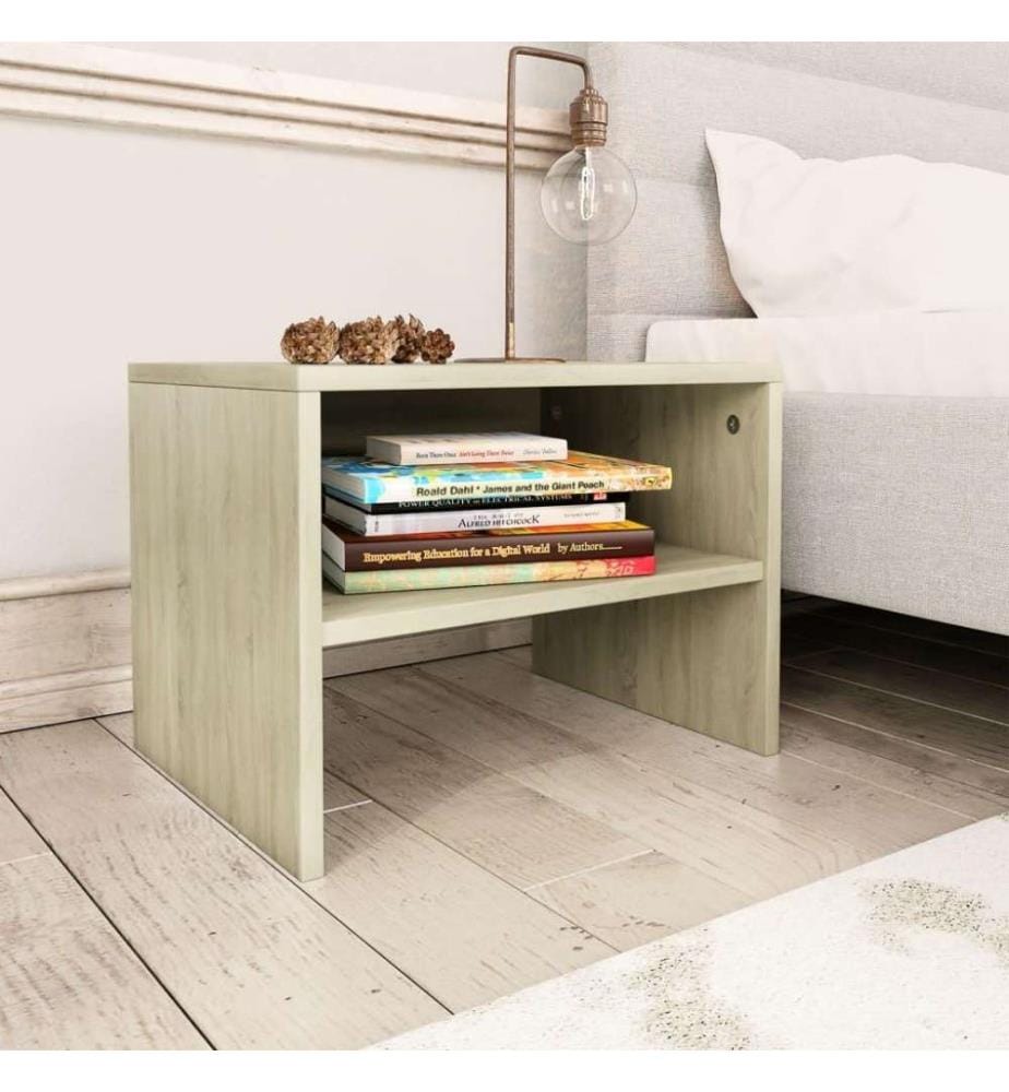Nachttische 2 Stk. Sonoma-Eiche 40x30x30 cm Holzwerkstoff