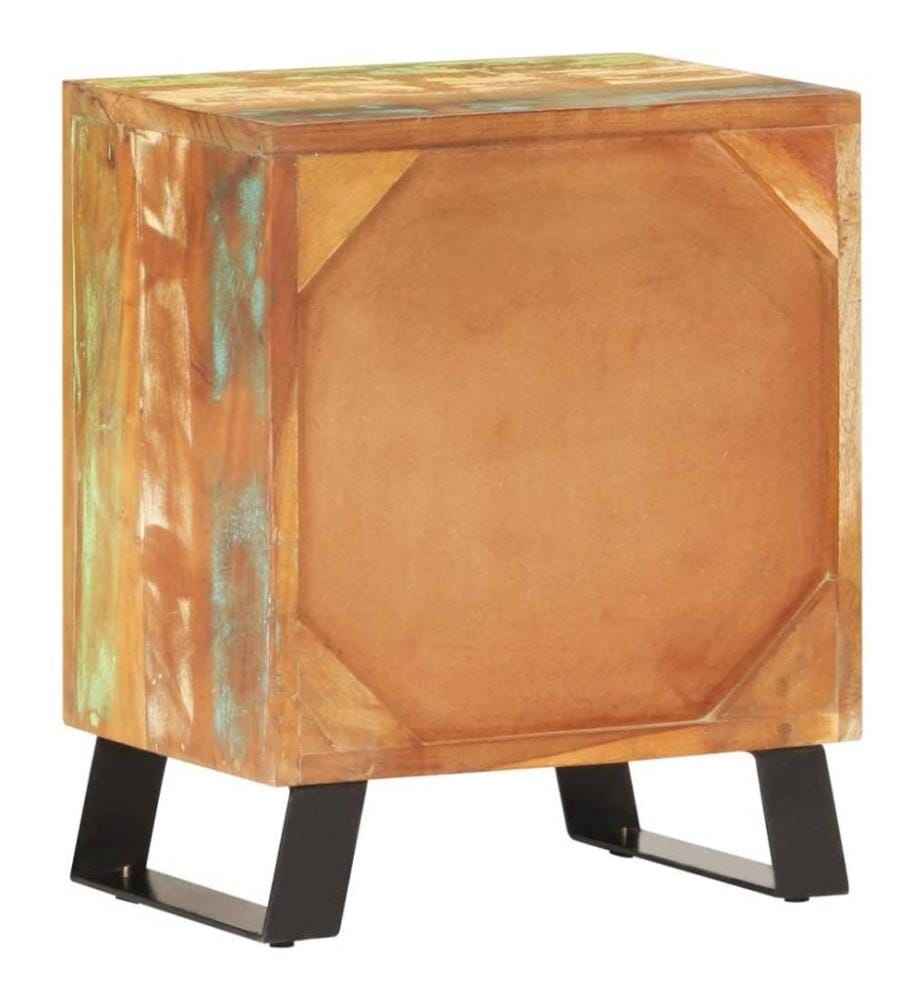 Nachttisch 40x30x50 cm Recyceltes Massivholz