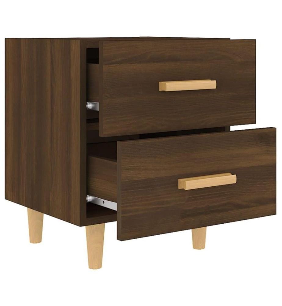 Nachttische 2 Stk. Braun Eichen-Optik 40x35x47,5 cm