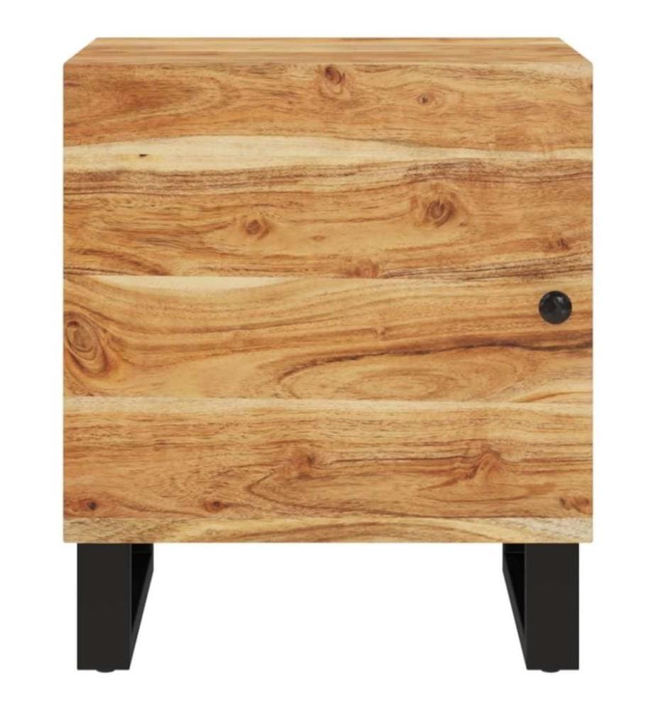 Nachttische 2 Stk. 40x33x46 cm Massivholz Akazie
