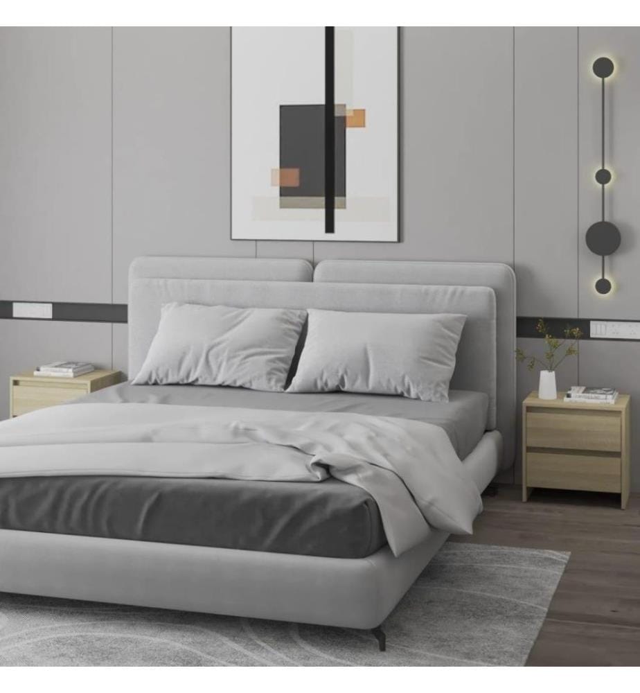 Nachttische 2 Stk. Sonoma-Eiche 45x34,5x44,5 cm Holzwerkstoff