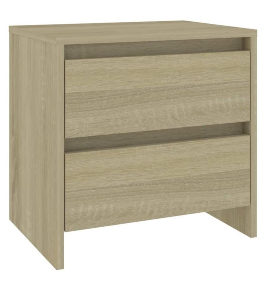 Nachttische 2 Stk. Sonoma-Eiche 45x34,5x44,5 cm Holzwerkstoff