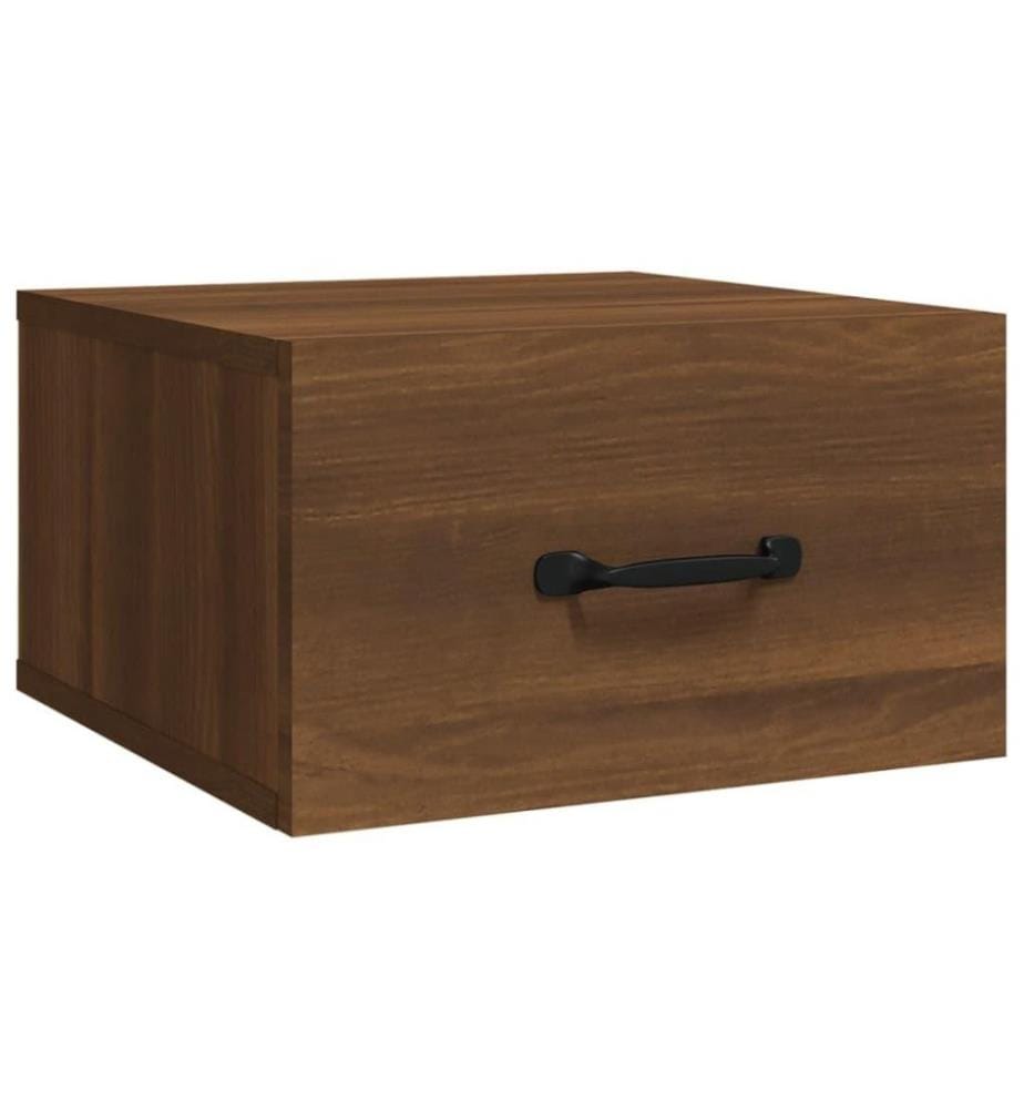 Wand-Nachttisch Braun Eichen-Optik 35x35x20 cm