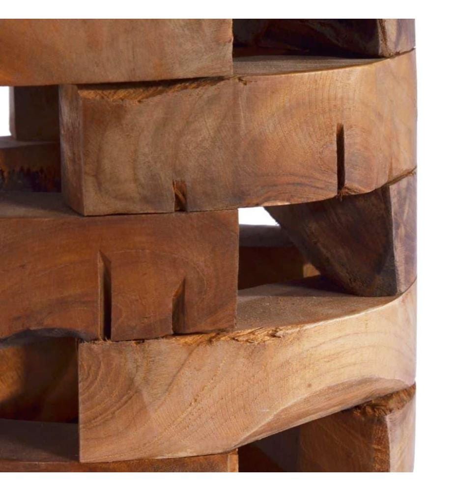 Nachttisch 30x30x45 cm Massivholz Teak