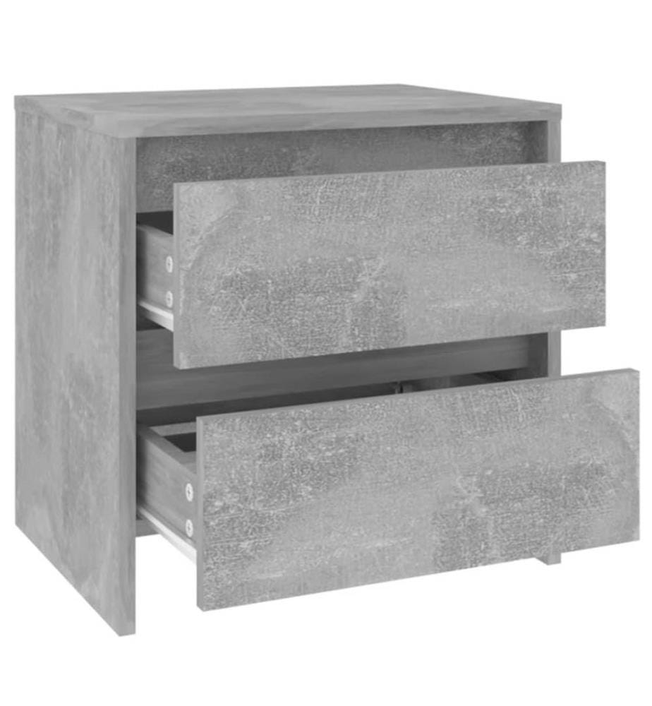 Nachttisch Betongrau 45x34,5x44,5 cm Holzwerkstoff