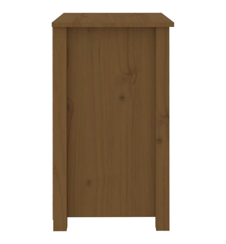 Nachttische 2 Stk. Honigbraun 50x35x61,5 cm Massivholz Kiefer