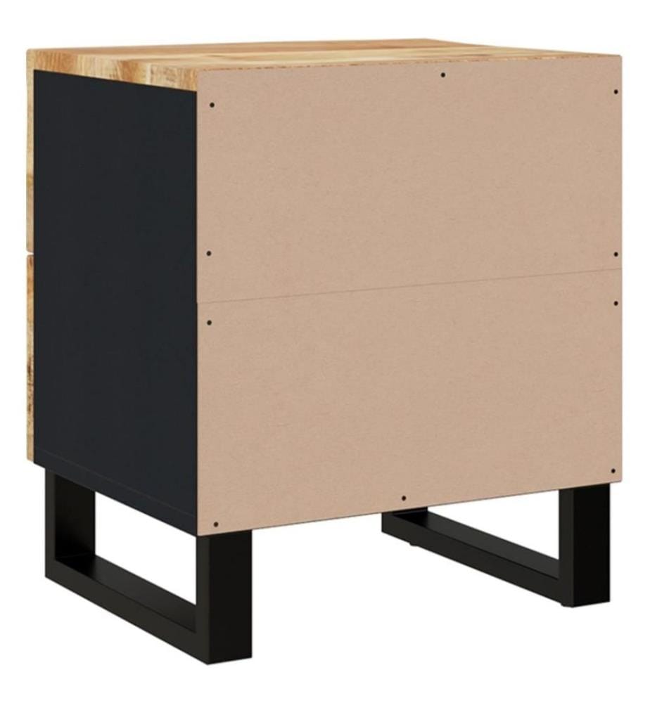 Nachttische 2 Stk. 40x33x46 cm Massivholz Mango