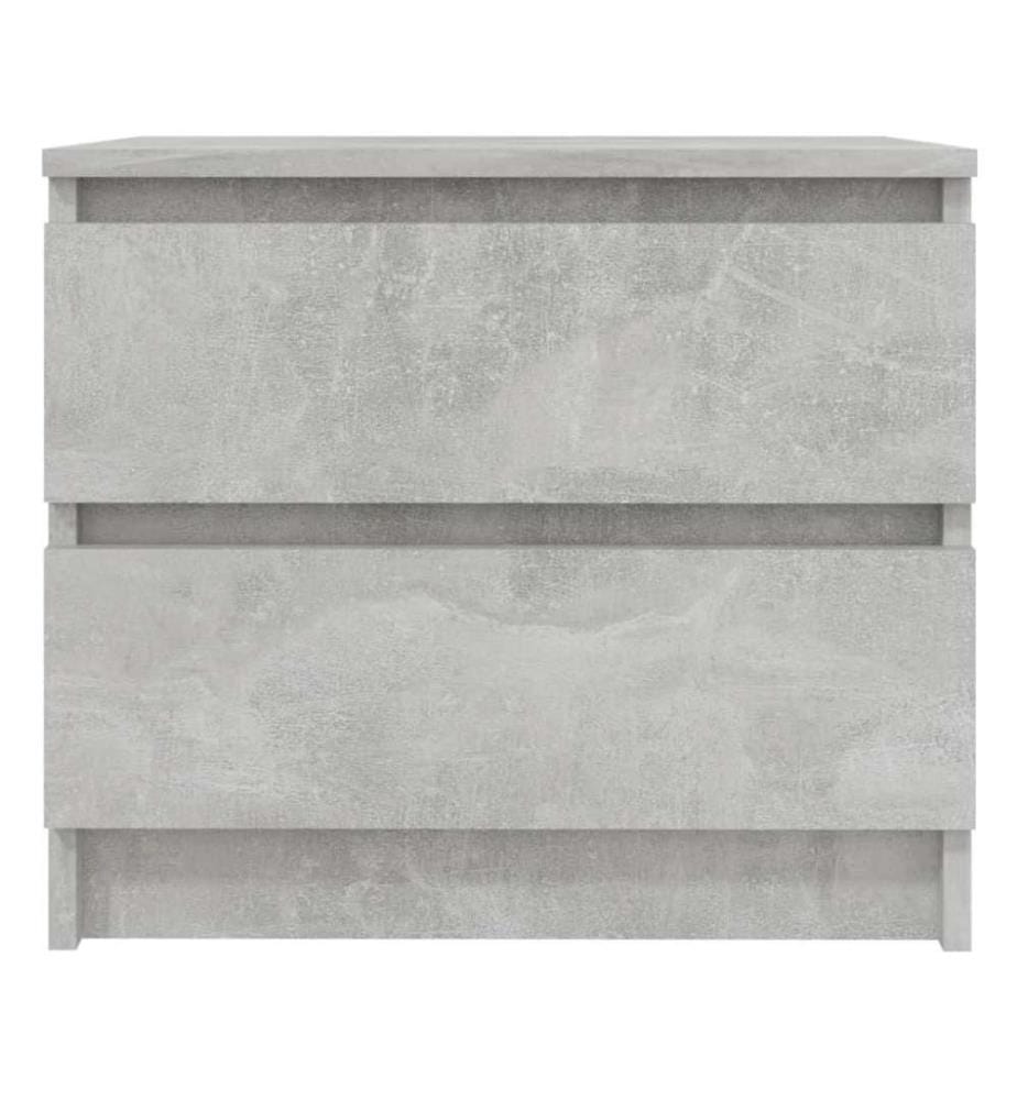 Nachttisch Betongrau 50x39x43,5 cm Holzwerkstoff