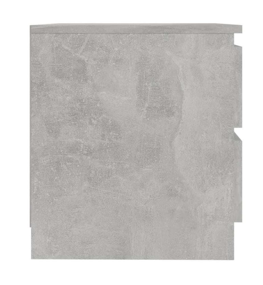 Nachttisch Betongrau 50x39x43,5 cm Holzwerkstoff