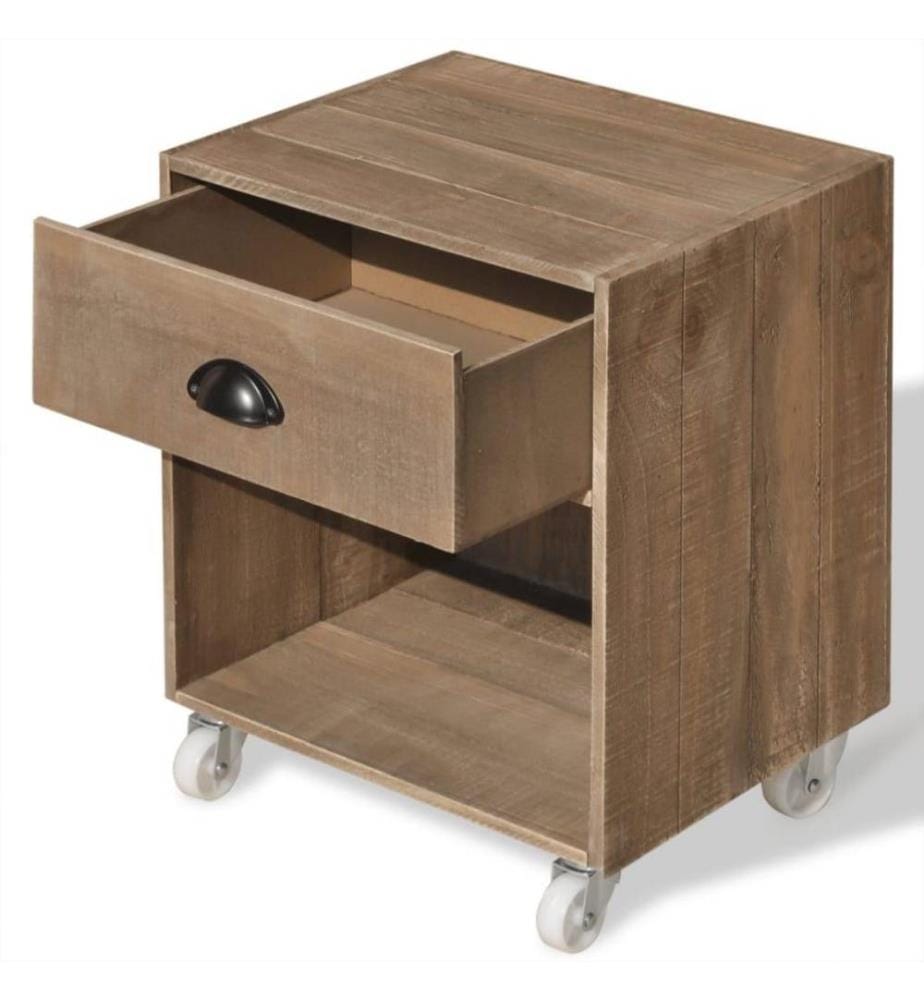 Nachttisch Braun Massivholz