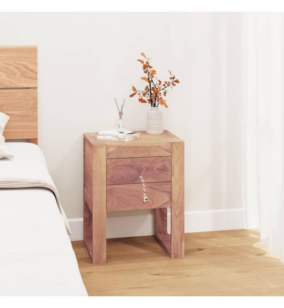Nachttisch 40 x 30 x 50 cm Teak Massivholz
