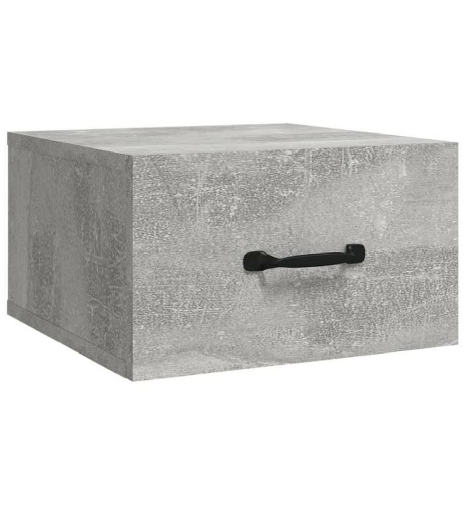 Wand-Nachttisch Betongrau 35x35x20 cm